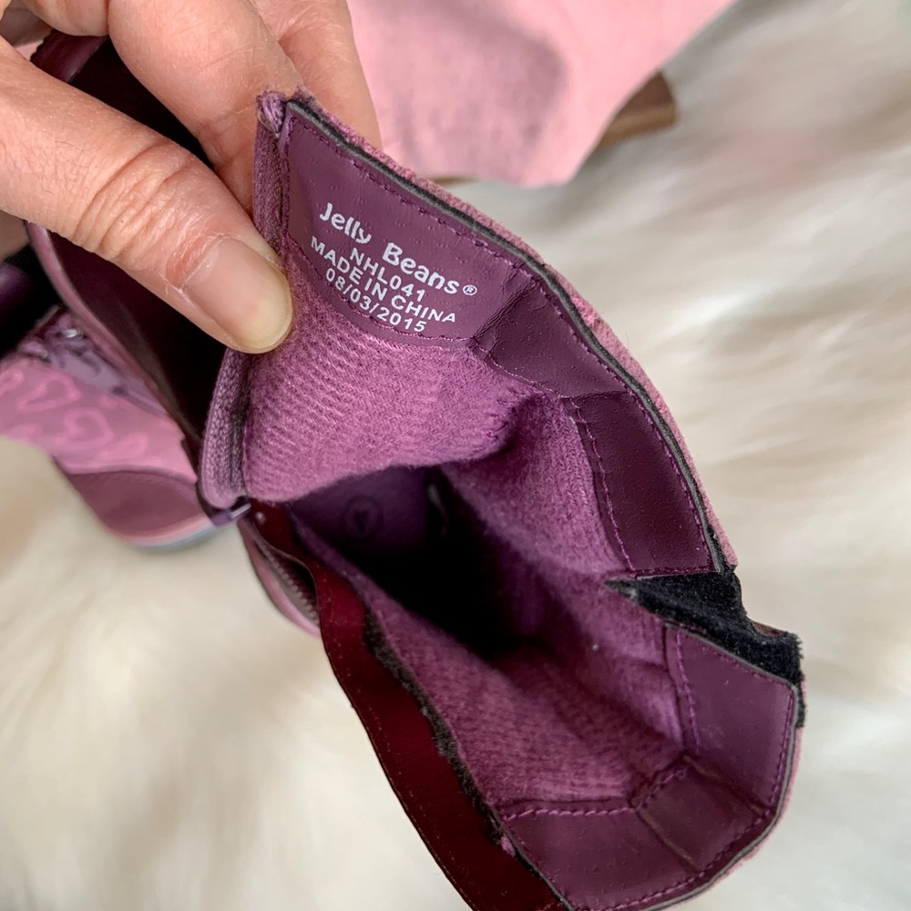 Jelly Beans: Baby’s Pink Ankle Booties - Picture 6 of 6